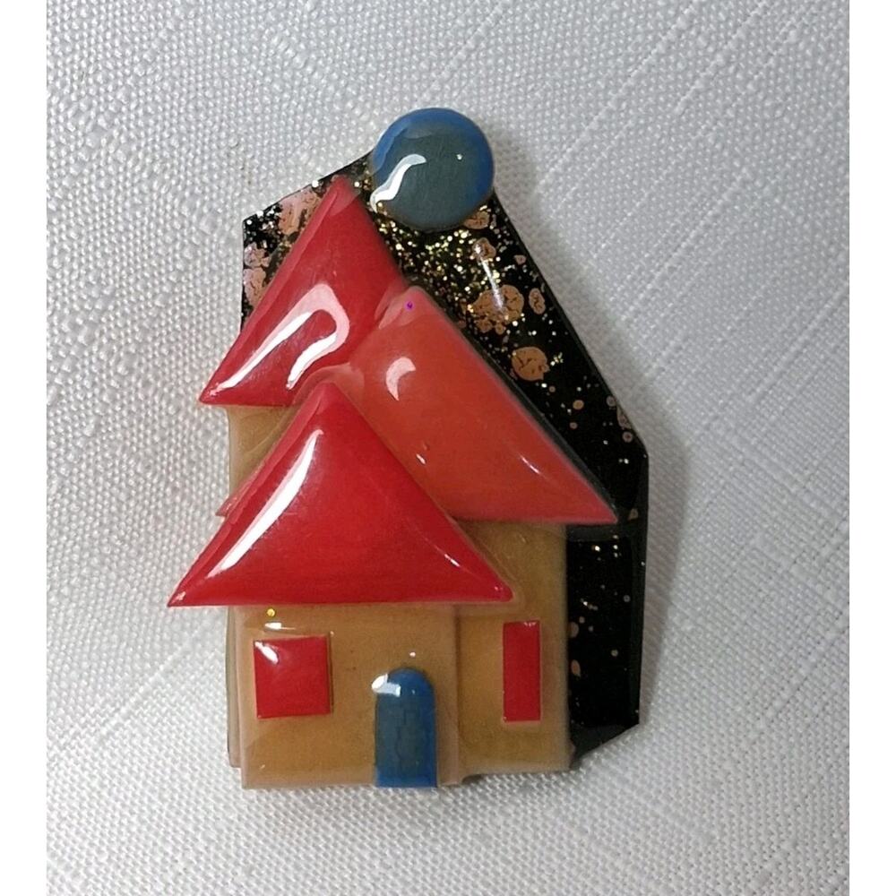Vintage House Pins By Lucinda. 2x1.5"